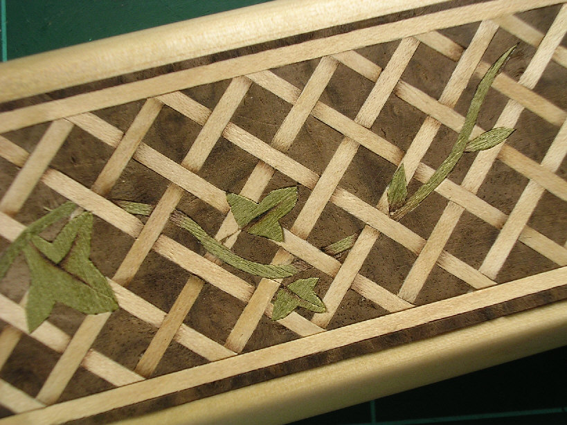 open basketweave with vine