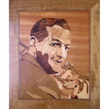 marquetry picture of Glenn Miller