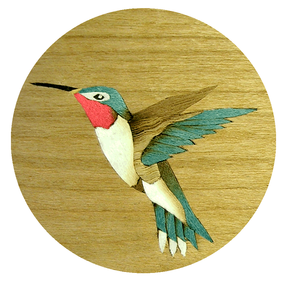 Hummingbird inlay