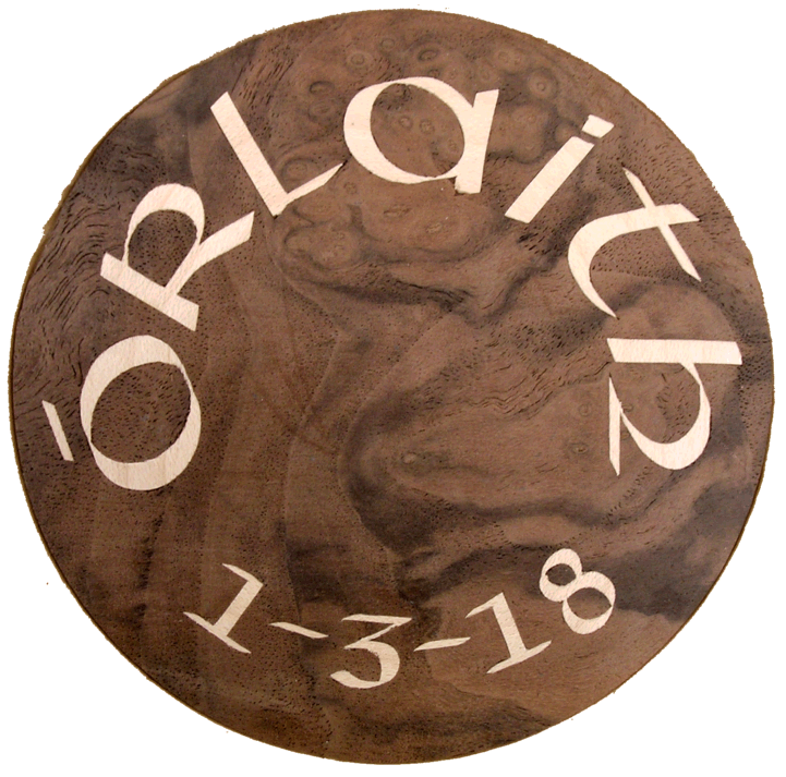 name and date inlay